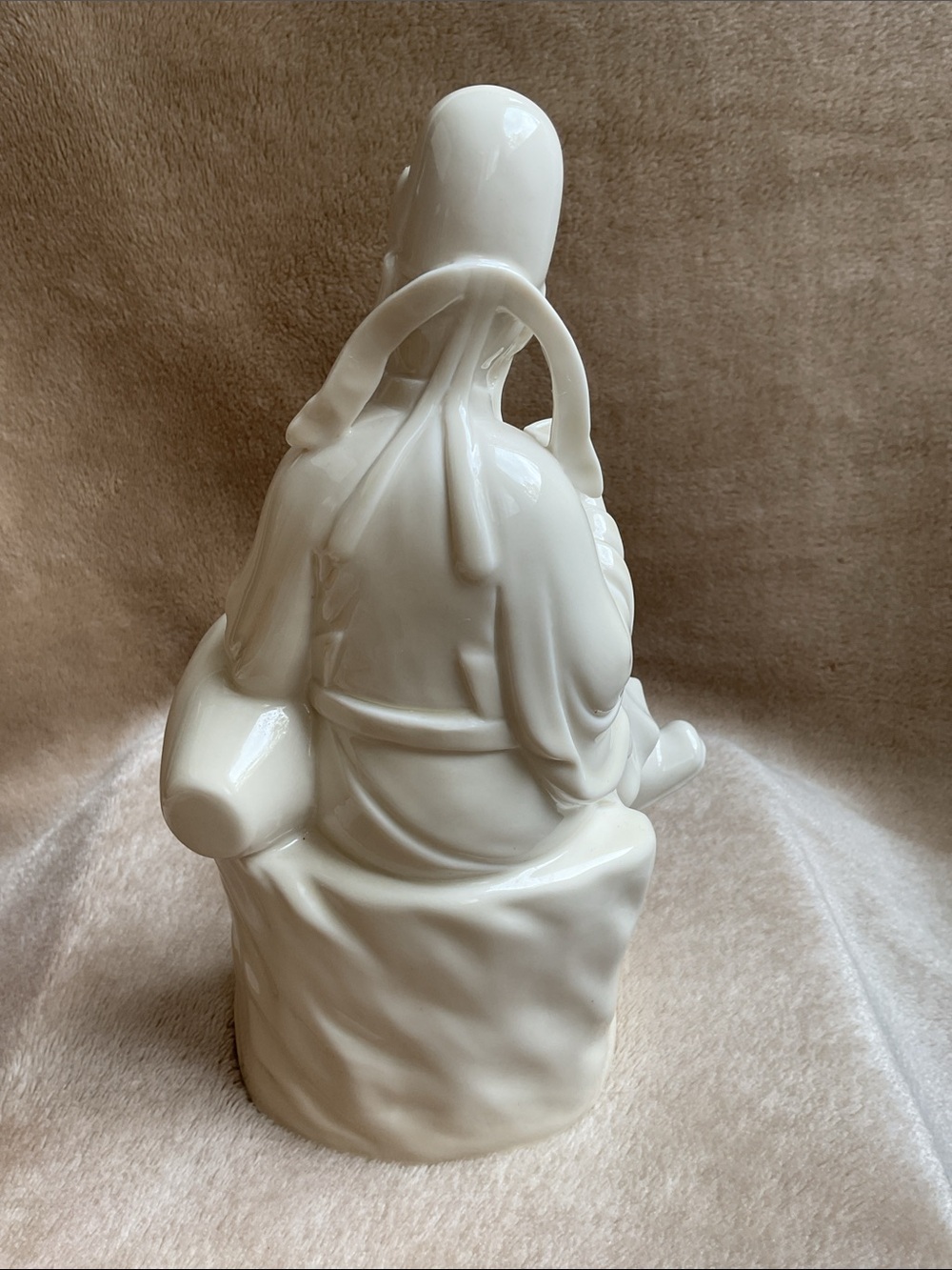 9.5” White Blanc Chinese Poet Porcelain Figure - Picture 3 of 6